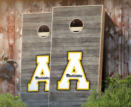 "Appalachian State Distressed" Cornhole Boards