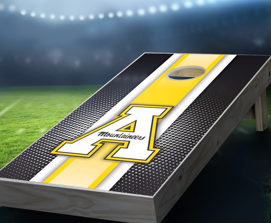 "Appalachian State Striped" Cornhole Boards