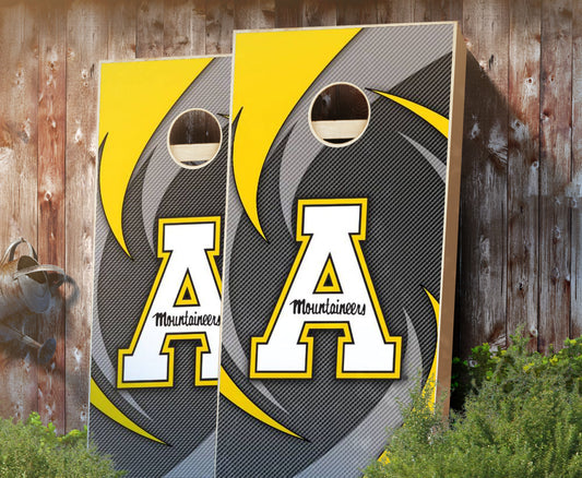 "Appalachian State Swoosh" Cornhole Boards