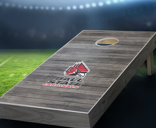 "Ball State Distressed" Cornhole Boards