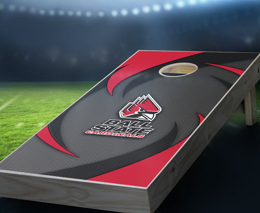 "Ball State Swoosh" Cornhole Boards