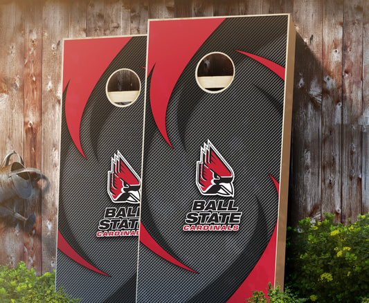 "Ball State Swoosh" Cornhole Boards