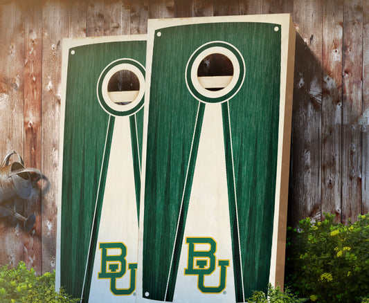 "Baylor Stained Pyramid" Cornhole Boards