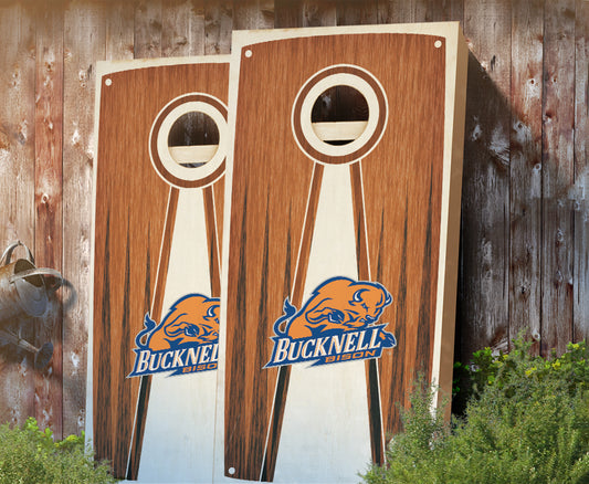 "Bucknell Stained Pyramid" Cornhole Boards