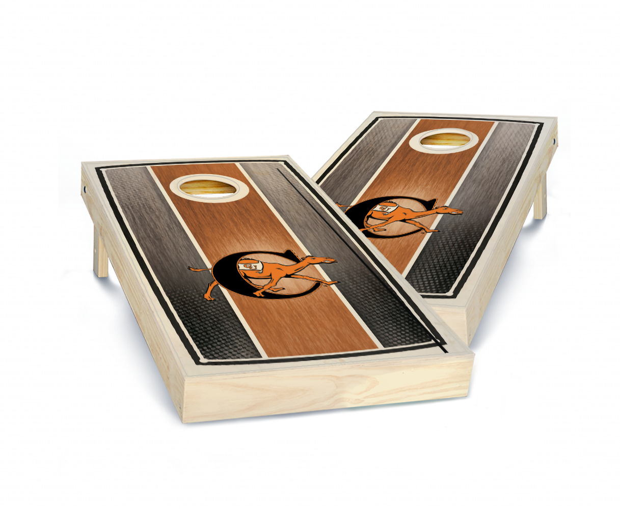 "Campbell Stained Stripe" Cornhole Boards