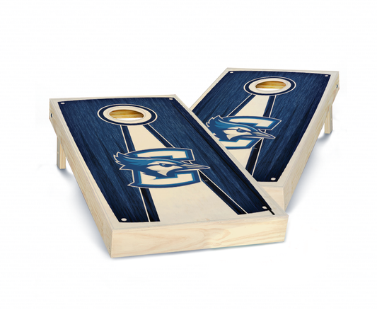 "Creighton Stained Pyramid" Cornhole Boards