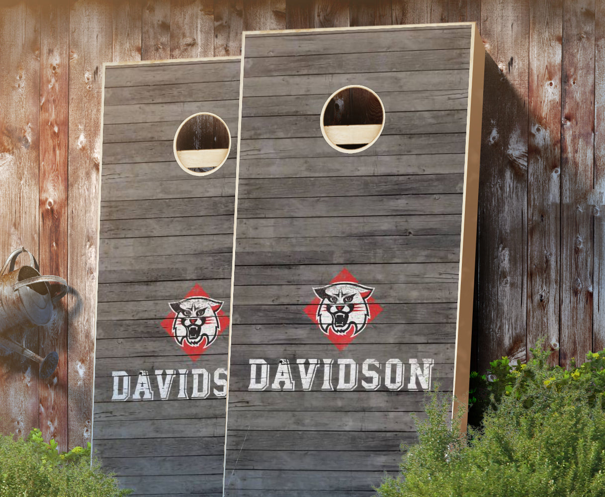 "Davidson Distressed" Cornhole Boards