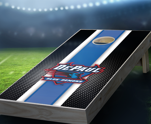 "DePaul Striped" Cornhole Boards