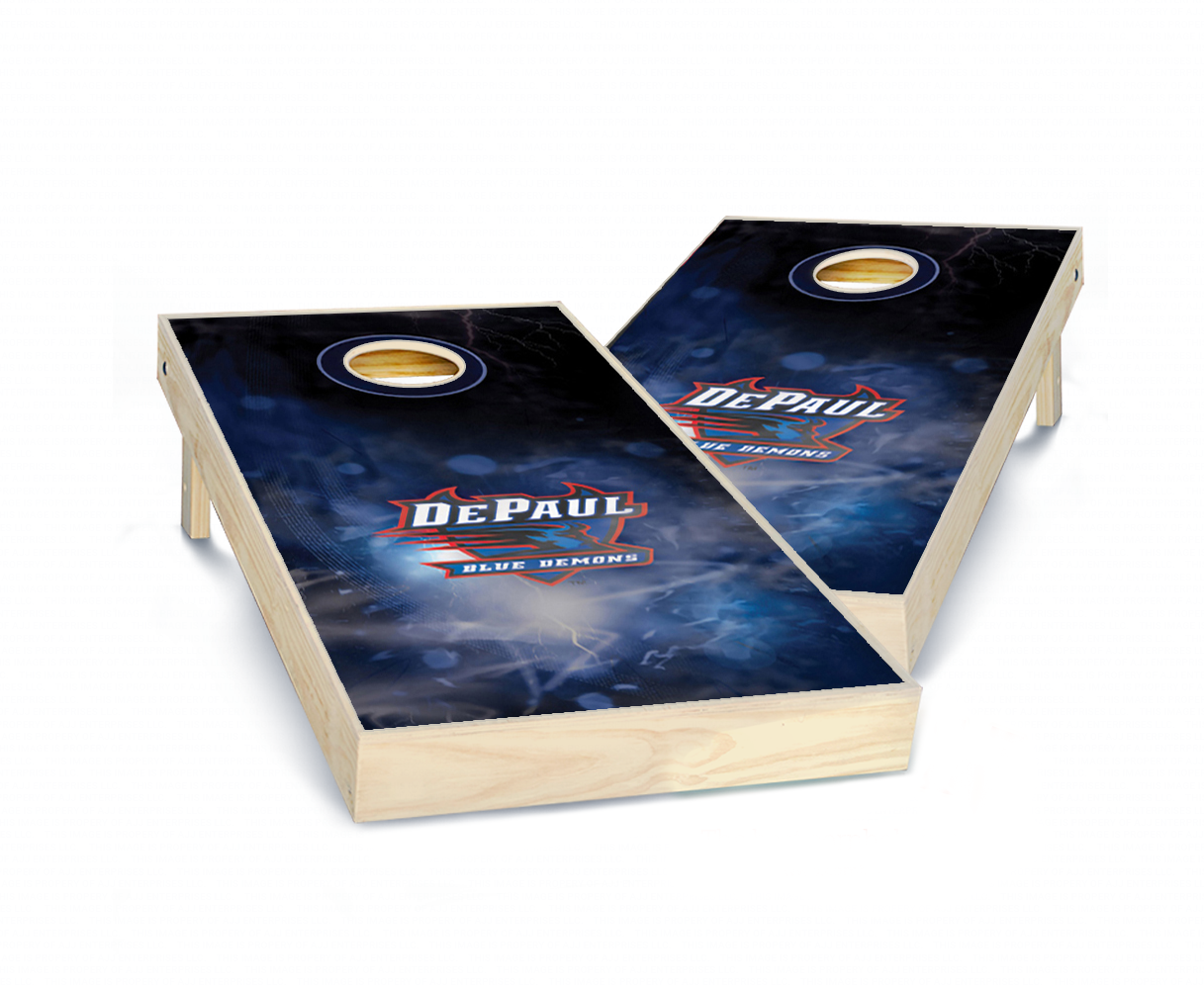 "DePaul Smoke" Cornhole Boards
