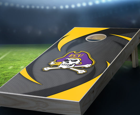 "East Carolina Swoosh" Cornhole Boards