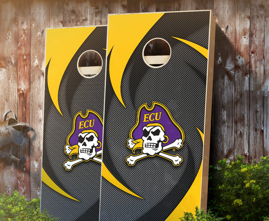 "East Carolina Swoosh" Cornhole Boards