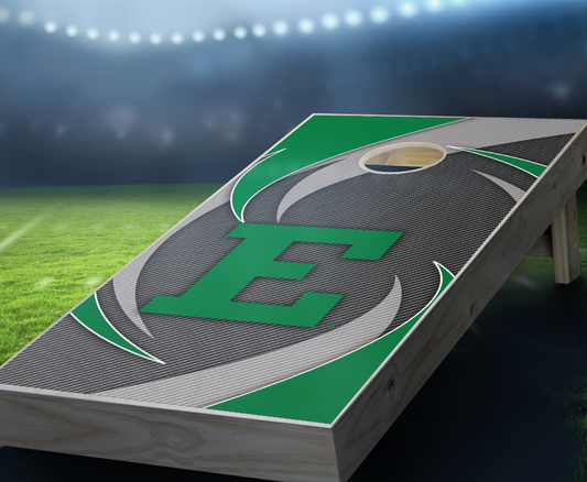 "Eastern Michigan Swoosh" Cornhole Boards