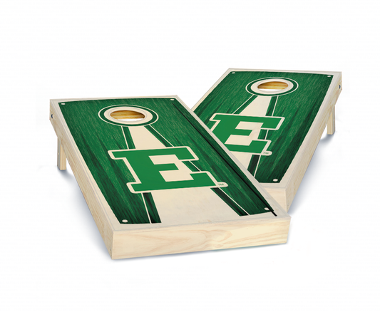 "Eastern Michigan Stained Pyramid" Cornhole Boards