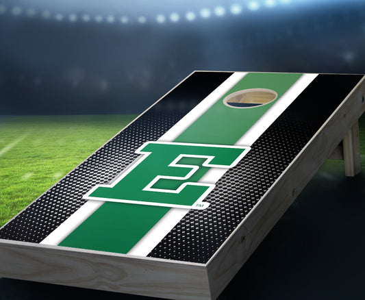 "Eastern Michigan Striped" Cornhole Boards