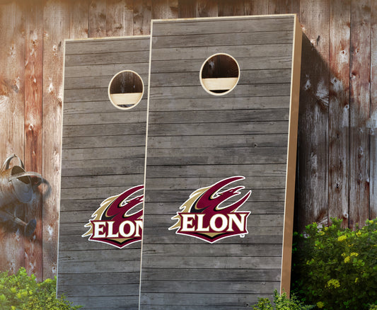 "Elon Distressed" Cornhole Boards