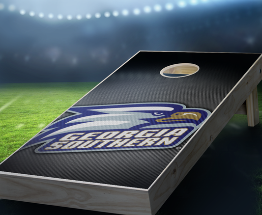 "Georgia Southern Slanted" Cornhole Boards