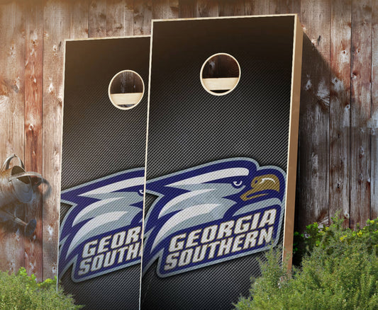 "Georgia Southern Slanted" Cornhole Boards