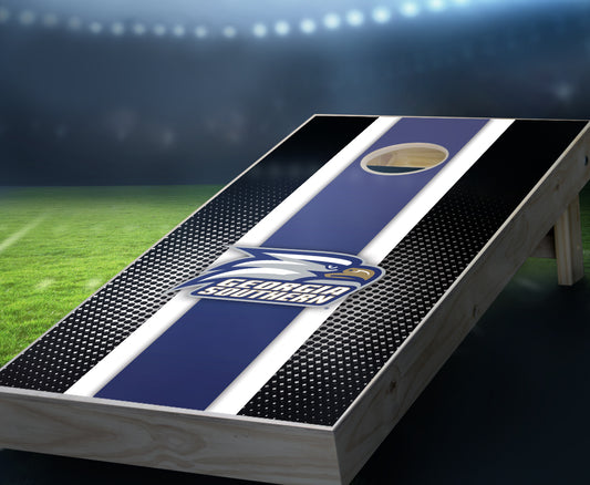 "Georgia Southern Striped" Cornhole Boards