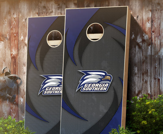 "Georgia Southern Swoosh" Cornhole Boards