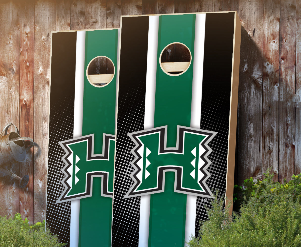 "Hawaii Striped" Cornhole Boards