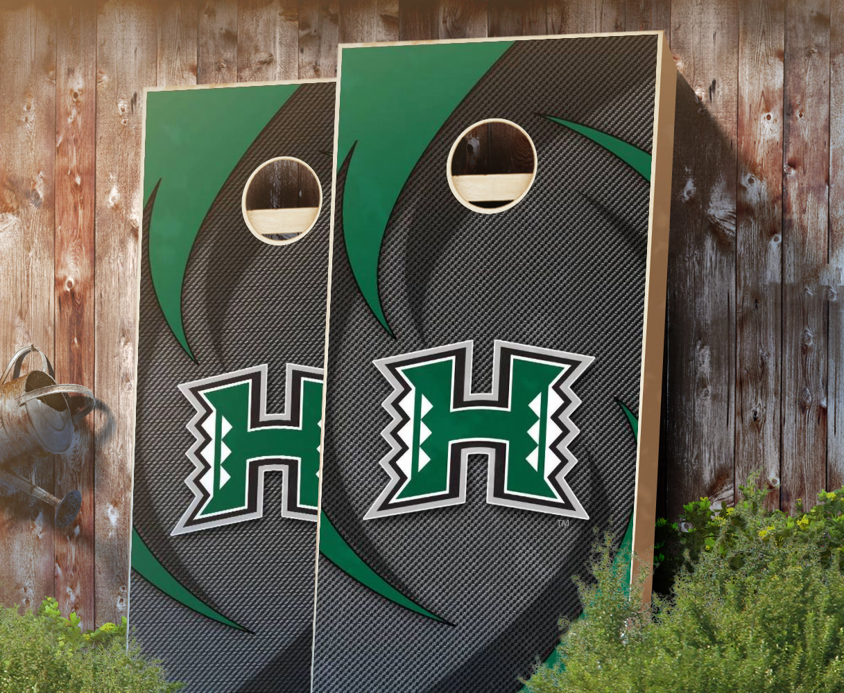 "Hawaii Swoosh" Cornhole Boards