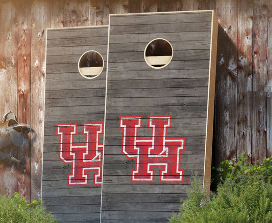 "Houston Distressed" Cornhole Boards
