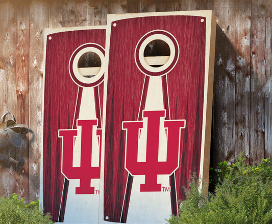 "Indiana Stained Pyramid" Cornhole Boards