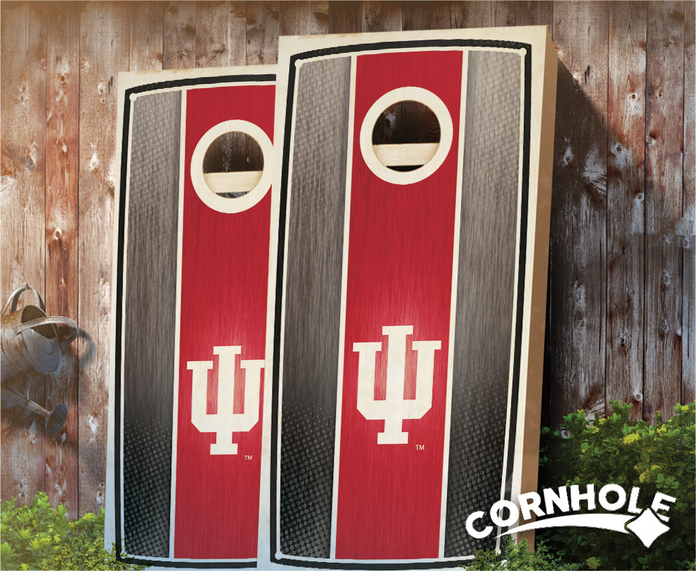 "Indiana Stained Stripe" Cornhole Boards