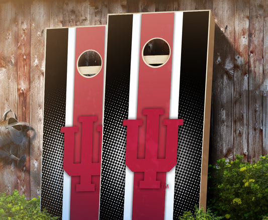 "Indiana Striped" Cornhole Boards