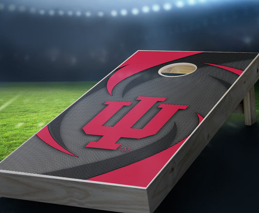 "Indiana Swoosh" Cornhole Boards