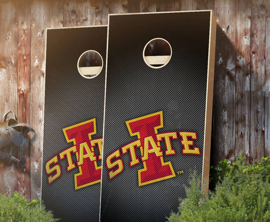 "Iowa State Slanted" Cornhole Boards