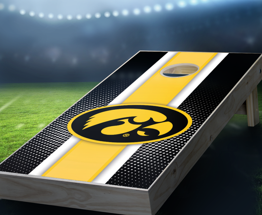 "Iowa Striped" Cornhole Boards