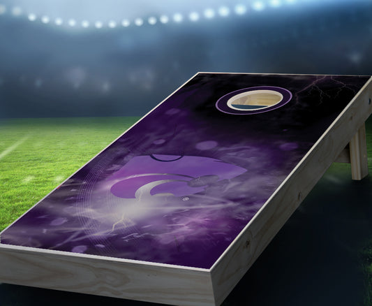 "Kansas State Smoke" Cornhole Boards