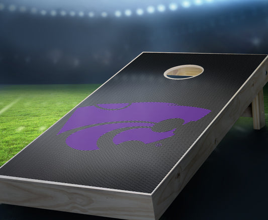 "Kansas State Slanted" Cornhole Boards