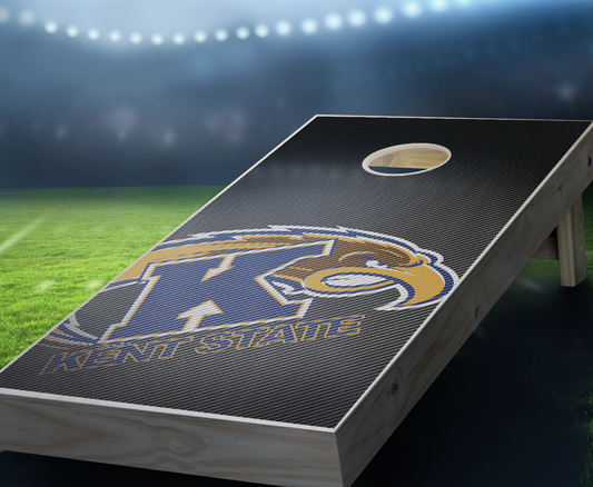 "Kent State Slanted" Cornhole Boards