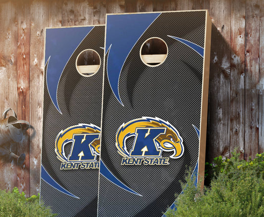 "Kent State Swoosh" Cornhole Boards