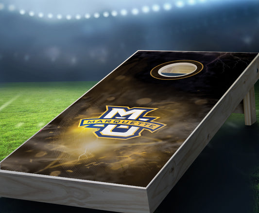 "Marquette Smoke" Cornhole Boards