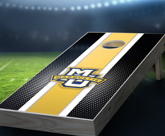 "Marquette Striped" Cornhole Boards