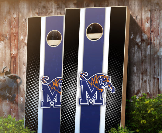 "Memphis Striped" Cornhole Boards