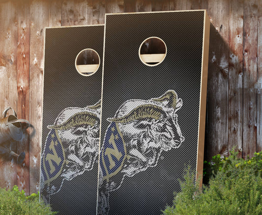 "Navy Slanted" Cornhole Boards