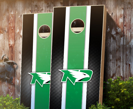 "North Dakota Striped" Cornhole Boards