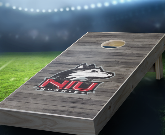 "Northern Illinois Distressed" Cornhole Boards