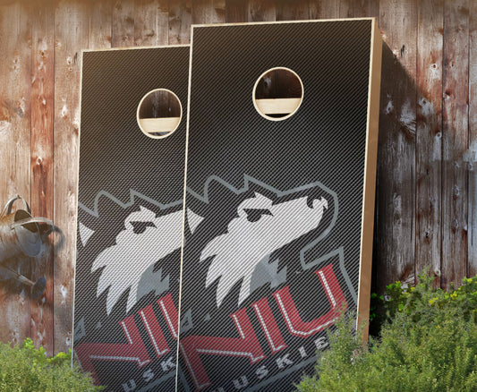 "Northern Illinois Slanted" Cornhole Boards