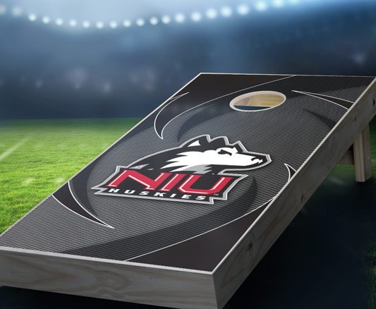 "Northern Illinois Swoosh" Cornhole Boards