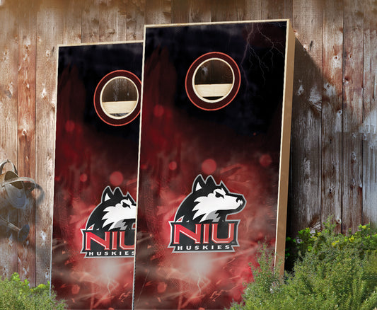 "Northern Illinois Smoke" Cornhole Boards