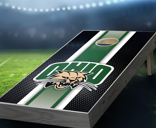 "Ohio Striped" Cornhole Boards