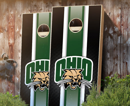 "Ohio Striped" Cornhole Boards