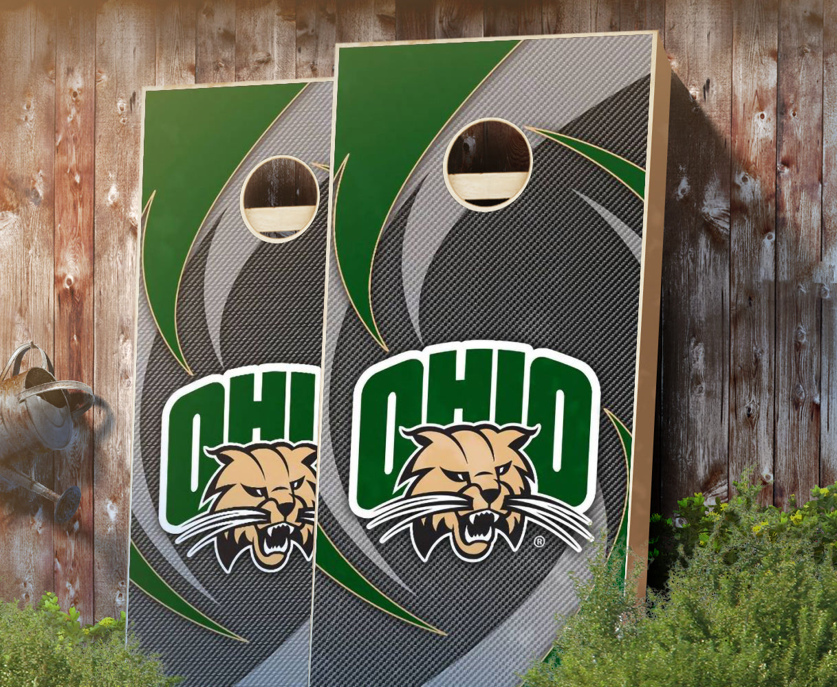 "Ohio Swoosh" Cornhole Boards