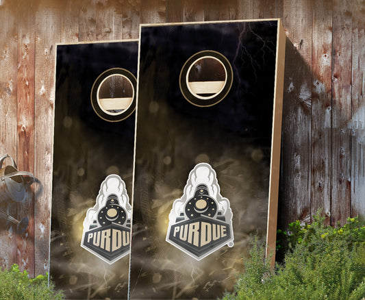 "Purdue Smoke" Cornhole Boards