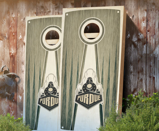 "Purdue Stained Pyramid" Cornhole Boards